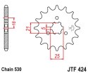 JT ZĘBATKA PRZEDNIA 424 14 SUZUKI GT 380/550/750 NA ZAMÓWIENIE