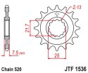 JT ZĘBATKA PRZEDNIA 585 15 YAMAHA XTZ 750 90-98