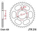 JT ZĘBATKA TYLNA 251 45 HONDA NSR 50/75 '89-'93 (25145JT) (ŁAŃC. 420)