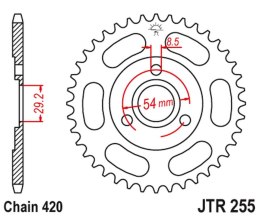 JT ZĘBATKA TYŁ 255 35 Z 50 MONKEY 25535JT Ł520