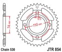 JT ZĘBATKA TYLNA 854 41 YAMAHA XS 250 80-82, XS 500 78-80 85441JT ŁAŃC. 530