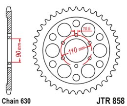 JT ZĘBATKA TYŁ 858 35 YAMAHA XV 920R XV 1000 81-82, TR1 81-85 NA ZAMÓWIENIE