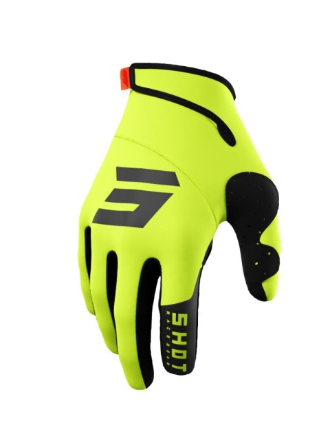 SHOT RACING RĘKAWICE SOFTSHELL ZIMOWE TRAINER 2.0 NEON YELLOW KOLOR ZÓŁTY NEON/CZARNY 09
