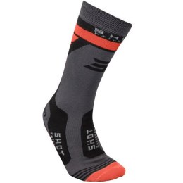 SHOT RACING SKARPETY RACE BLACK ORANGE BLACK/ORANGE ROZMIAR 47-50
