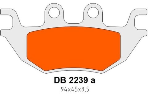 DELTA BRAKING KLOCKI HAMULCOWE KH686 TYŁ PRAWY LEWY KAF MULE 820 15-18, 1000 16-18