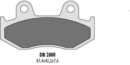 DELTA BRAKING KLOCKI HAMULCOWE KH92, KH323 -ZASTĘPUJĄ DB2080MX-N DB2080QD-N