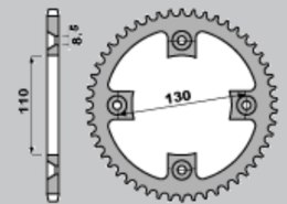 GROSSKOPF ZĘBATKA TYŁ ALUMINIOWA T7075 ERGAL 4306 49 CR80 85 85-07 420