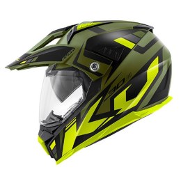KAPPA KASK KV30 EVO GRAYER DUAL OFF ROAD Z SZYBĄ I BLENDĄ GREEN KHAKI MAT/B