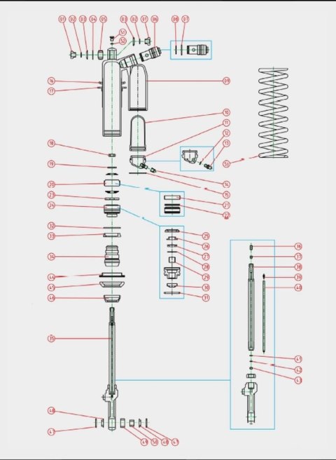 KYB ZESTAW NAPRAWCZY AMORTYZATORA TYŁ CRF 450 09-16; RM 250Z 16-SERVICE KIT KYB ZESTAW NAPRAWCZY AMORTYZATORA TYŁ CRF 450 09-16; RM 250Z 16-SERVICE KIT