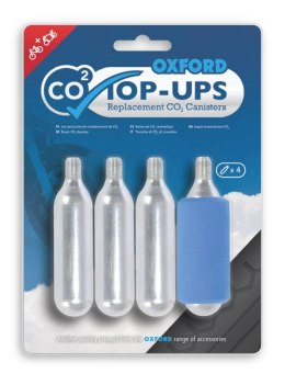 OXFORD NABÓJ CO2 DO POMPOWANIA OPON -Z GWINTEM 4 SZTUKI STARY KOD: OX161