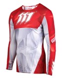 111 RACING KOSZULKA MOTO 111.1 -SHARP RED KOLOR BIAŁY/CZERWONY ` XXXL