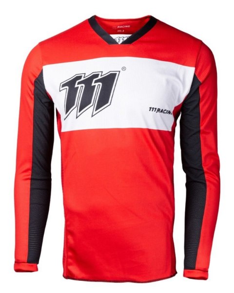 111 RACING KOSZULKA MOTO 111.3 -REDRISK KOLOR CZERWONY/BIAŁY/CZARNY ` XXL