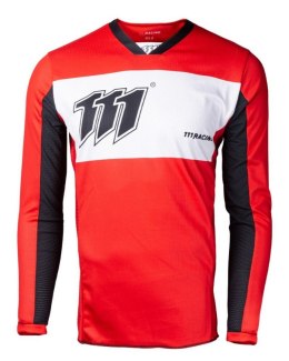 111 RACING KOSZULKA MOTO 111.3 -REDRISK KOLOR CZERWONY/BIAŁY/CZARNY ` S