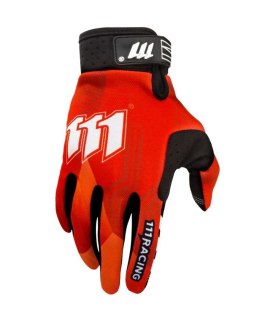 111 RACING RĘKAWICE MOTO 111 RA RED/BLACK/WHITE RED/BIAŁY/BLACK ROZMIAR M