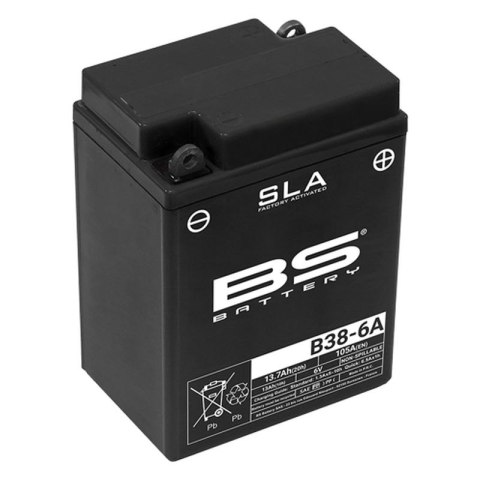 BS AKUMULATOR B38-6A FA 6V 13AH 119X83X161 BEZOBSŁUGOWY -ZALANY 105A 10