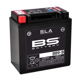 BS AKUMULATOR BB9-B FA 12V YB9-B 9AH 135X75X139 BEZOBSŁUGOWY -ZALANY 120A 6