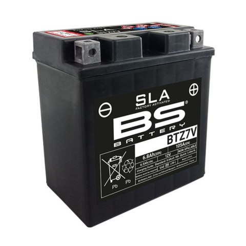 BS AKUMULATOR BTZ7V 12V 6,5AH 113X70X121 BEZOBSŁUGOWY - ZALANY