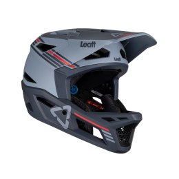 LEATT KASK ROWEROWY MTB GRAVITY 4.0 V23 HELMET TITANIUM CZARNY/GRAFITOWY L