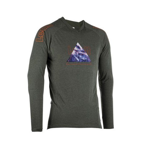 LEATT KOSZULKA ROWEROWA MTB GRAVITY 2.0 JERSEY PINE GRAFITOWY XL