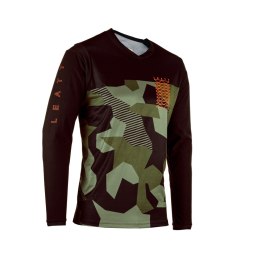 LEATT KOSZULKA ROWEROWA MTB GRAVITY 3.0 JERSEY CAMO ZIELONY/CZARNY S