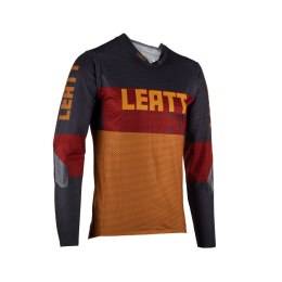 LEATT KOSZULKA ROWEROWA MTB GRAVITY 4.0 JERSEY SUEDE RDZAWY/BLACK/BORDOWY S