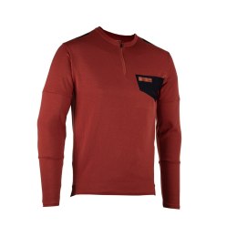 LEATT KOSZULKA ROWEROWA MTB TRAIL 4.0 JERSEY LAVA BORDOWY XL