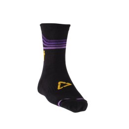 LEATT SKARPETY ROWEROWE MTB SOCKS VELVET CZARNY/FIOLET L/XL 43-48