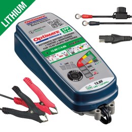 OPTIMATE ŁADOWARKA AKUMULATORÓW LITHIUM 4S AMPMATIC 12.8V 13.2V 6A, 3-72AH, LIFEPO4, SAE EL