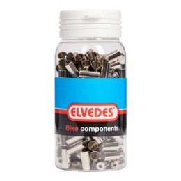ELVEDES ALUMINIOWA KOŃCÓWKA PANCERZA HAMULCA 5MM SREBRNY OPAKOWANIE 200SZT
