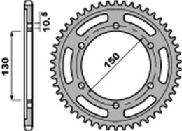 PBR ZĘBATKA TYŁ 300 43 C45 YAMAHA TDM 900 02-13 STD.+1 JTR300.43 ŁAŃC. 525