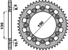 PBR ZĘBATKA TYLNA 4309 42 C45 HONDA XL600/XL500/NX650/XR600/FX650