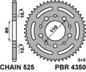 PBR ZĘBATKA TYŁ 4350 43 C45 CB 500 94-03, 750 91-03, VT 600 SHADOW 90-04 JTR1332.43 525
