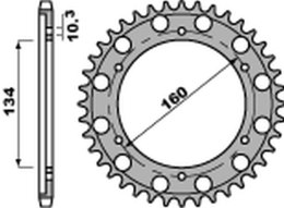 PBR ZĘBATKA TYŁ 4399 41 C45 CBR 1000 RR 04-16, VTR SP1 SP2 00-06 JTR1306.41 530