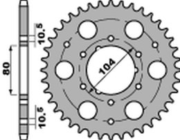 PBR ZĘBATKA TYŁ 4578 36 C45 POLARIS 250 TRAIL BOSS/BLAZER 85-04 JTR1478.36