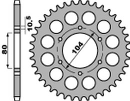 PBR ZĘBATKA TYŁ 488 47 C45 KAWASAKI ZX 750R NINJA, ZRX 1200 01-06, ZX-12 00