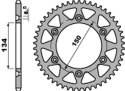 PBR ZĘBATKA TYŁ 489 53 F KX KXF 125 250 84-20, KDX 200 220 84-06 JTR489.53 520