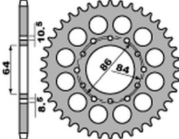 PBR ZĘBATKA TYŁ 814 41 C45 SUZUKI GT 380 73-78, 550 74-77, GS 400 77-80 JTR