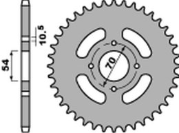 PBR ZĘBATKA TYLNA 4304 44 C45 HONDA CBR 125R '04-'10