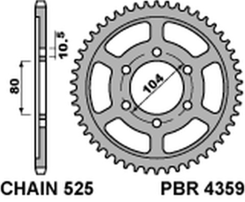 PBR ZĘBATKA TYŁ 4359 44 C45 KAWASAKI ZXR 750R NINJA 96-03, KLZ VERSYS 1000 PBR ZĘBATKA TYŁ 4359 44 C45 KAWASAKI ZXR 750R NINJA 96-03, KLZ VERSYS 1000