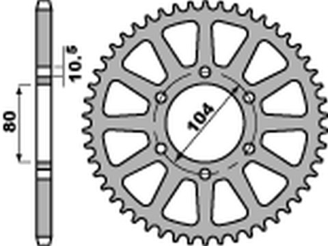 PBR ZĘBATKA TYŁ 478 48 C45 KAWASAKI Z 1000/SX 03-20, ZX-10R/RR 04-20, ZX-6R PBR ZĘBATKA TYŁ 478 48 C45 KAWASAKI Z 1000/SX 03-20, ZX-10R/RR 04-20, ZX-6R