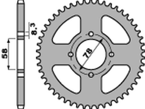 PBR ZĘBATKA TYLNA 810 38 F SUZUKI GN 125 92-00 JTR810.38 ŁAŃC. 428 STD.-3 PBR ZĘBATKA TYLNA 810 38 F SUZUKI GN 125 92-00 JTR810.38 ŁAŃC. 428 STD.-3