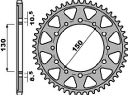 PBR ZĘBATKA TYŁ 860 49 C45 YAMAHA FZS 600 FAZER/YZF THUNDERCAT 96-03, GTS 1