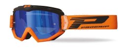 PROGRIP GOGLE PG3201 FL ATZAKI BLACK ORANGE FLUO SZYBA PG3246C BLUE LUSTRZA