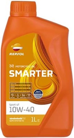 REPSOL OLEJ SILNIK 4T SMARTER SPORT 10W40 1L MA2 PÓŁSYNTETYCZNY 12