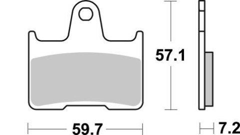 SBS KLOCKI HAMULCOWE KH254 STREET PERFORMANCE EXCEL SINTER BMW M 1000 RR 21-23 TYŁ
