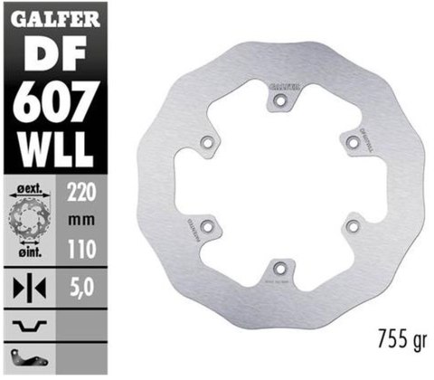 GALFER TARCZA HAMULCOWA TYŁ BETA RR 250/300/350 12-, 390/400/430/450/450/49