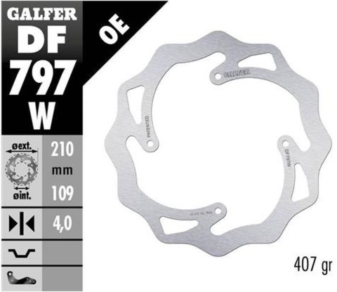 GALFER TARCZA HAMULCOWA TYŁ KTM SX 85 11-20, 150 15-18, FREERIDE 250/350 13