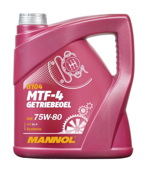 MANNOL MTF-4 GETRIEBEOEL 75W80 API GL4 - OLEJ PRZEKŁADNIOWY SYNTETYCZNY 4L