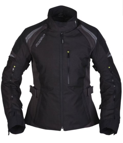 MODEKA 2022 KURTKA AMBERLY LADY BLACK-CIEMNY SZARY ROZMIAR 38