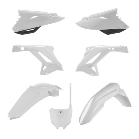 POLISPORT KOMPLET PLASTIKÓW HONDA CR 125/250 04-07 RESTYLING NA BIAŁO BLACK